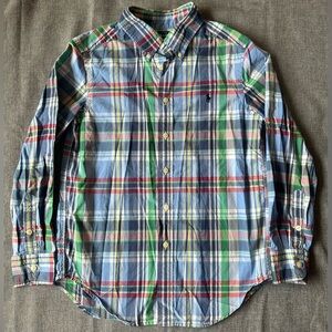 Ralph Lauren Boy’s Plaid Button Down Shirt Medium 10/12